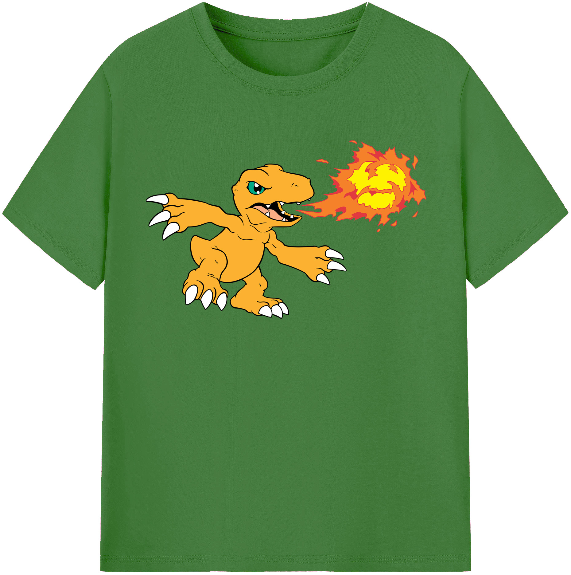 （画像用） Digimon デジタルモンスター/デジモン レディースカジュアルプリントTシャツ（綿100％）